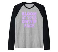 Terapia de jardín Mindfulness Autocuidado y Bienestar Mental Camiseta Manga Raglan