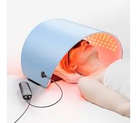 Terapia de luz roja aprobada por la FDA para la cara, 4 modos de máscara facial LED, terapia de luz fotónica, luz azul roja cercana al infrarrojo, máscara de terapia de luz roja, dispositivo