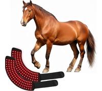 Terapia de luz roja equina para envolver los pies, longitud de onda dual de 660 nm y 850 nm, 1 unidad | Cuidado portátil de pezuñas y articulaciones para caballos y mascotas
