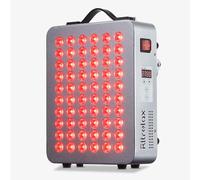 Terapia de luz roja para cuerpo, panel de terapia de luz infrarroja cercana de 660 nm 850 nm, potencia de 300 W con dispositivo LED de 60 chips duales, ideal para cara, cuerpo, recuperación, mejora la