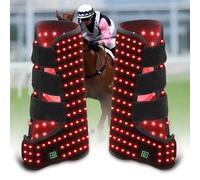 Terapia de luz roja para dolor de pierna de caballo, 850 nm y 660 nm, terapia de luz infrarroja, para recuperación muscular equina, temporizador inteligente de 20 minutos, tamaño: 11 x 9.8 pulgadas