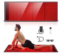 Terapia de luz roja para el cuerpo: tapete de terapia de luz roja de 1440 LED, almohadilla de terapia de luz infrarroja de 660 nm, manta de terapia de luz roja de 850 nm, dispositivo de terapia de luz