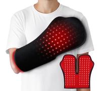 Terapia de luz roja para manos, terapia de luz infrarroja mejorada 2025 de 4 modos para aliviar el dolor de muñeca y dedo, 150 LED de longitud de onda dual, compuesto por controlador de potencia y