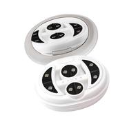 Terapia de luz roja para ojos, parches de terapia de luz roja debajo de los ojos, parches masajeadores portátiles debajo de los ojos, terapia ocular LED recargable para aliviar bolsas de ojos, ojeras