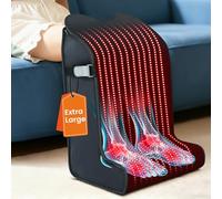 Terapia de luz roja para pies y piernas, dispositivo actualizado 2026 con 480 LED, chips 3 en 1, envoltura infrarroja extragrande, 5 modos, temporizador ajustable, regalo perfecto para hombres y