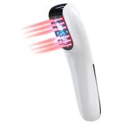 Terapia de luz roja, terapia de luz infrarroja 2 en 1 para el cuerpo, dispositivo de terapia de luz roja de mano para humanos (4 x 808 nm + 12 x 650 nm)