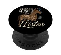 Terapia de masaje equino Cuidado del caballo Animal Body work Humor PopSockets PopGrip Adhesivo