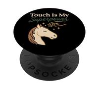 Terapia de masaje equino Cuidado del caballo Animal Body work Humor PopSockets PopGrip Adhesivo