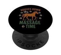 Terapia de masaje equino Cuidado del caballo Animal Body work Humor PopSockets PopGrip Adhesivo
