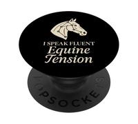 Terapia de masaje equino Cuidado del caballo Animal Body work Humor PopSockets PopGrip Adhesivo