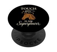 Terapia de masaje equino Cuidado del caballo Animal Body work Humor PopSockets PopGrip Adhesivo