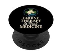 Terapia de masaje equino Cuidado del caballo Animal Body work Humor PopSockets PopGrip Adhesivo