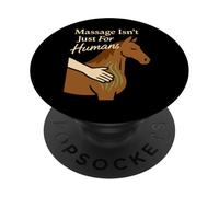 Terapia de masaje equino Cuidado del caballo Animal Body work Humor PopSockets PopGrip Adhesivo