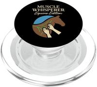 Terapia de masaje equino Cuidado del caballo Animal Body work Humor PopSockets PopGrip para MagSafe