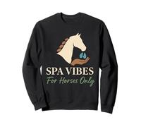 Terapia de masaje equino Cuidado del caballo Animal Body work Humor Sudadera