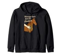 Terapia de masaje equino Cuidado del caballo Animal Body work Humor Sudadera con Capucha