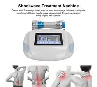Terapia de Ondas de Choque, Dispositivo de Terapia de Ondas de Choque Extracorpóreas, Masajeador Profesional para Aliviar el Dolor Muscular con Tratamiento de Disfunción Eréctil con 7 Cabezales(#2)