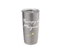 Terapia de regalo de terapeuta es un profesional mágico de la salud mental Vaso térmico de acero inoxidable de doble pared