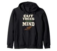 Terapia de tala Logger Terapia Humor Motosierra Vida Bosque Sudadera con Capucha