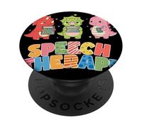 Terapia del Habla Dinosaurio Speeh Patología del lenguaje PopSockets PopGrip Adhesivo