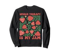 Terapia del habla My Jam Cute SLP Fresa Sudadera