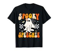 Terapia del Habla Retro Halloween Spooky Speechie Lenguaje Camiseta