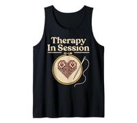 Terapia en sesión: Bordado y Punto de Cruz Crafting Love Camiseta sin Mangas