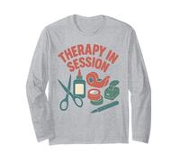 Terapia En Sesión Divertido Artesanía Diseño De Artes Y Oficios Manga Larga