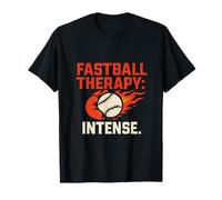 Terapia Fastball Intenso Diseño Humor de Béisbol Camiseta