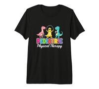 Terapia física pediátrica Lindo Dinosaurio Dinosaurio Colorido Camiseta Premium