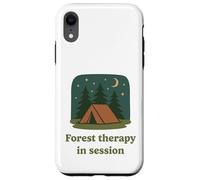 Terapia forestal en sesión Motifa de naturaleza para acampar Carcasa para iPhone XR