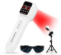 Terapia láser fría de mano para humanos y mascotas, dispositivo de terapia de luz roja para aliviar el dolor de articulaciones y músculos, dispositivo de luz infrarroja portátil para cuerpo (3 x 808