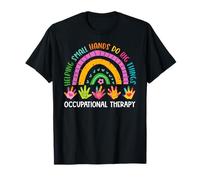 Terapia Ocupacional Ayudando a Manos Pequeñas Hacer Grandes Cosas Retro Camiseta