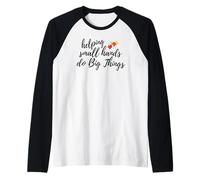 Terapia ocupacional divertida que ayuda a las manos pequeñas a hacer cosas grandes Camiseta Manga Raglan