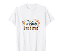 Tercer 3er Grado Equipo Escuela Espíritu Aula Unidad Camiseta, Hombre, Blanco, L