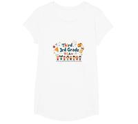 Tercer 3er Grado Equipo Escuela Espíritu Aula Unidad Camiseta, Niñas, Blanco, Grande