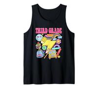 Tercer Grado Escuela Aventura Diversión Iconos Camiseta sin Mangas