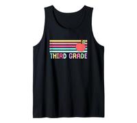 Tercer Grado Retro Apple Regreso a la Escuela Camiseta sin Mangas