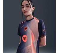 Tercera equipación Academy Pro FC Barcelona Camiseta de fútbol para antes del partido Nike Dri-FIT Total 90 - Mujer - Azul L (EU 44-46)