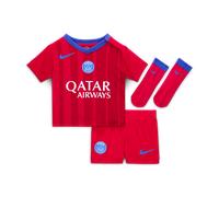 Tercera equipación Stadium París Saint-Germain 2025/26 Equipación de tres piezas de fútbol Replica Nike Total 90 - Bebé e infantil - Rojo 6-9M