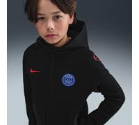 Tercera equipación Tech París Saint-Germain Sudadera con capucha de fútbol de tejido Fleece con cremallera completa Nike Total 90 - Niño/a - Negro S