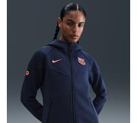 Tercera equipación Tech Windrunner FC Barcelona Sudadera con capucha de fútbol de fútbol de tejido Fleece con cremallera completa Nike Total 90 - Mujer - Azul XL (EU 48-50)