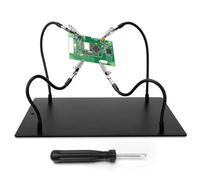 Tercera mano Soldadura Ayuda Magnética Mano Soldadura Soporte de PCB Herramienta de Construcción de Maquetas Accesorios Cuatro Armas Helping Manos para Soldadura y Manualidades Taller Helping Station