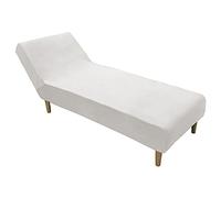 Tercio - Funda para diván ultra suave, elástica, sin brazos, para sala de estar, ajuste universal, lavable a máquina, elegante decoración del hogar