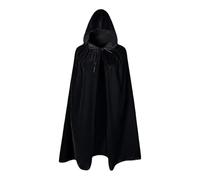 Terciopelo festivo con diseño de lazo frontal, conciertos de Navidad, escuela, obras de teatro, tela suave transpirable, capa de Navidad de uso rápido, Negro, Shoulder to skirt 15