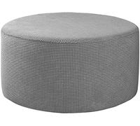Terciopelo Funda Otomana Elástica Redonda Funda De Puff Modernas Funda Reposapies Polvo Retirable Lavable Funda De Reposapiés Cubierta Taburete Ottoman Cover Para Sala ( Color : A18 , Size : 50-58cm/2