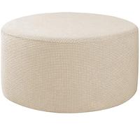 Terciopelo Funda Otomana Elástica Redonda Funda De Puff Modernas Funda Reposapies Polvo Retirable Lavable Funda De Reposapiés Cubierta Taburete Ottoman Cover Para Sala ( Color : A19 , Size : 60-73cm/2