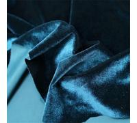 Terciopelo liso, Tela elástica de terciopelo Multicolor Varios tamaños(1M#Dark blue)