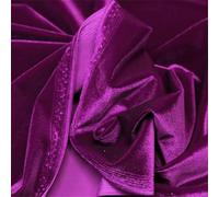 Terciopelo liso, Tela elástica de terciopelo Multicolor Varios tamaños(1M#Rose red)