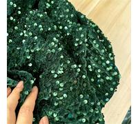 Terciopelo liso, Tela Terciopelo Elástico Lentejuelas Multicolor 0,5-5 metros(Hunter En8,0.5Metre)